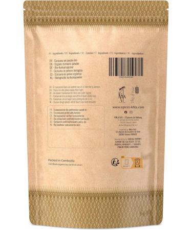 Khla - Curcuma Bio en Poudre - Sachet 500g - Racine de Curcuma Moulue du Vietnam - Ingr dient Cuisine & P tisserie - Viandes Poissons Currys Plats Exotiques - pice d Asie - Buy Online on GoSupps.com