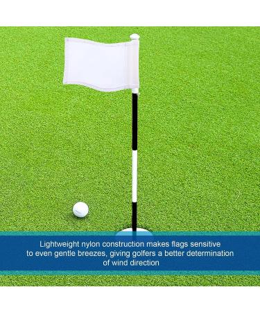 Oudain 6-Piece Golf Flag Set - Waterproof 420D Nylon Mini Pin Flags - Portable Yard & Indoor Putting Green Targets - 8 x 6 Inch - Buy Online on GoSupps.com