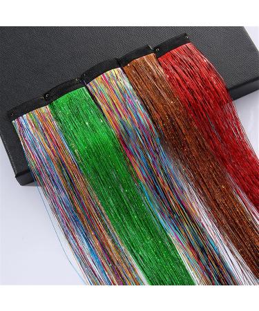 Hair Extensions Clip In Hair Extensions Colored Hair Extensions 22Inch Straight Color Clip in on Hair Extension Rainbow Party Highlights Synthetic Hairpiece for Girls Hair Pieces(5-sancai) 22inches 5-sancai - Buy Online on GoSupps.com