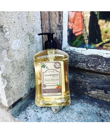 A La Maison Sweet Almond Liquid Hand Soap - French Milled, 16.9 oz Pump | Natural Moisturizing Hand Wash - Buy Online on GoSupps.com
