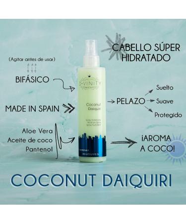  D VINITY D.VINITY Coconut Daiquiri Spray Moisturising Detangling & Shine Conditioner Aloe Vera Hydrates & Conditioner Suitable for Frequent Use Coconut (200ml) - Buy Online on GoSupps.com