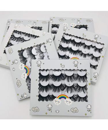 HBZGTLAD Fluffy10 False Eyelashes Set with Tweezers - 25mm Imitation Mink, Lengthened & Thick, Net Red Style - Buy Online on GoSupps.com