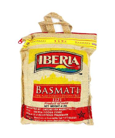 Iberia Premium Aged Indian Basmati Rice, 4 Pounds 4 Pound 4 Pound (Pack of 1) - Buy Online on GoSupps.com