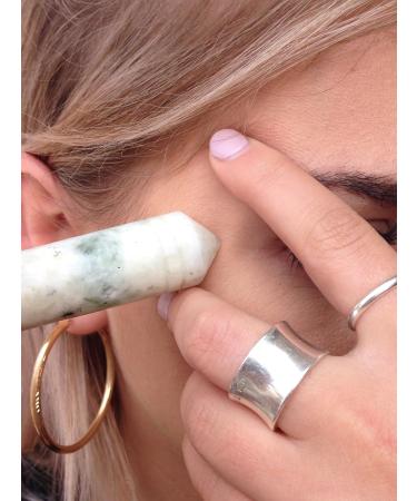 JADIENCE Jade Stone Massage Roller for Face & Body - Relaxation Anti-Aging Stress Relief Gifts - Buy Online on GoSupps.com