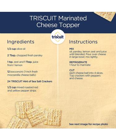 Triscuit Hint of Sea Salt Whole Grain Wheat Crackers 8.5 oz (Pack of 6) - Lightly Salted Snack Option - Buy Online on GoSupps.com