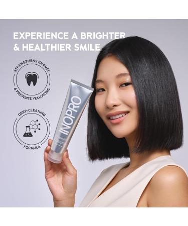 InoPro Whitening Hydroxyapatite Toothpaste with Probiotic for Sensitive Teeth Fluoride Free Enamel Repair Remineralizing Toothpaste SLS Free Baking Soda Coconut Oil 5oz - Buy Online on GoSupps.com