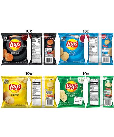 Lay's Potato Chip Variety Pack - 40ct, 1 oz Bags (Pack of 40) - Buy Online on GoSupps.com