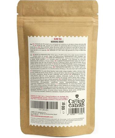 Morning Energy Booster: Slim Tea with Moringa, Mate, Ginger & More - 100g - Buy Online on GoSupps.com