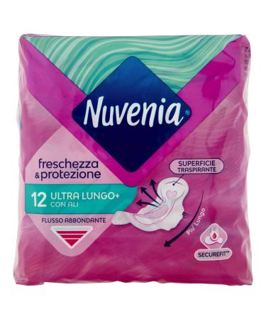 Nuvenia Absorbent   Ultra Slim Absorbent Super Long with Wings   12