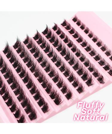 Selawasty 120 Lash Clusters D Curl Individual Eyelash Extensions - Wispy DIY Clusters for At-Home Application - Buy Online on GoSupps.com