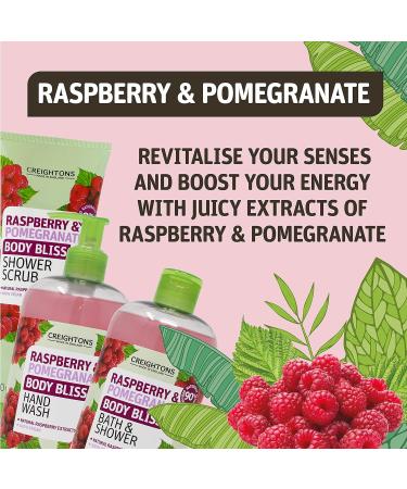 Creightons Body Bliss Raspberry and Pomegranate Bath and Shower Gel - 500ml | Cruelty-Free & Vegan | 90% Natural Ingredients - Buy Online on GoSupps.com