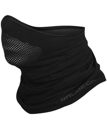 Brubeck half storm hood |Men |Ladies |Climate -regulating |Face mask |Sturm mask |Functional clothing |Breathable black S-M - Buy Online on GoSupps.com