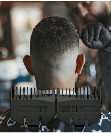 Professional Special 3-in-1 Fade Hair Trimmer/Clipper Guard Combs Guide Attachment, Fade Haircut at home, Suitable with Most Wahl / Remington Clippers