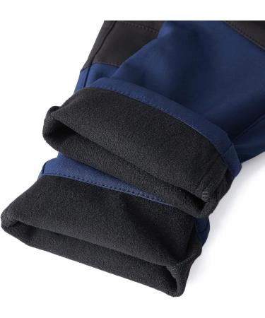 DANFGEA Kids Snow Ski Pants - Waterproof, Windproof Fleece Lined Snowboard Pants for Boys and Girls - Navy Blue, Size 12Y - Buy Online on GoSupps.com