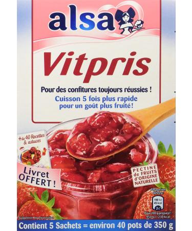 Alsa Vitpris Jam Gelling Agent 5 Sachets 188 g