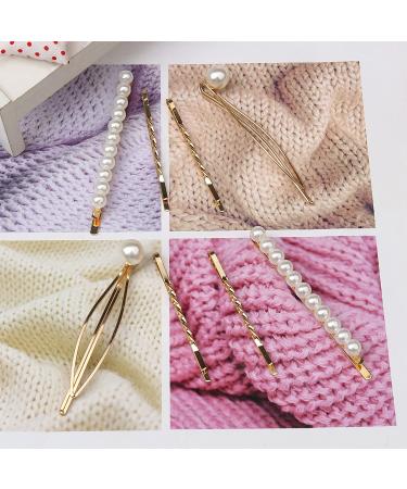 16-Piece Geometric Pearl Hair Clips Set for Women and Girls - Buy Online on GoSupps.com