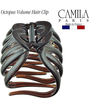 Camila Paris AD718 Octopus French Hair Clip for Thick Hair - Large No-Slip Grip Claw Clip for Curly, Wavy, Long Hair - Made in France (Tortoise Shell) - Buy Online on GoSupps.com