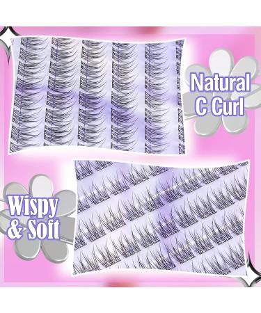 Self Adhesive Eyelash Clusters | Natural Glue-Free Lash Extensions - C Curl Wispy 9-12MM | Easy Lash Kit - Buy Online on GoSupps.com