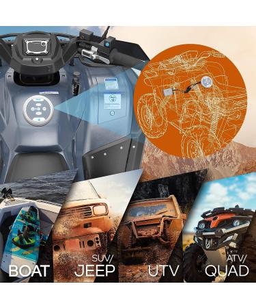 Waterproof Bluetooth Marine Amplifier Receiver - 600W Weatherproof Wireless Amp - Pyle PLMRMBT5S (Silver) - Buy Online on GoSupps.com