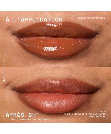 NYX Professional Makeup Lip IV Gloss up to 12h hydration highly pigmented shiny finish Cocoa Quench! - Buy Online on GoSupps.com
