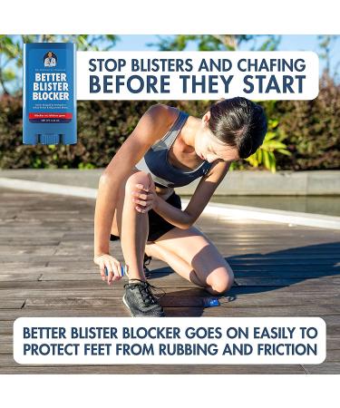 Dr. Fredericks Original Better Blister Blocker 0.90 oz - 2 Pack- Anti Chafing Stick for Blister Prevention and Pain Relief - Buy Online on GoSupps.com
