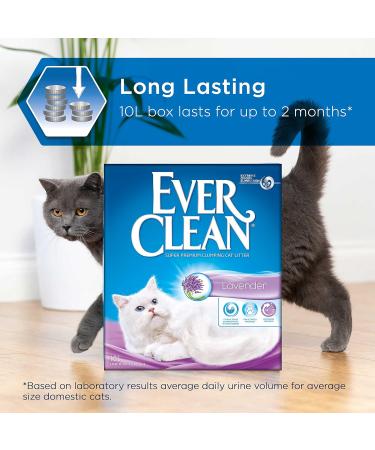 Ever Clean Cat Litter - Lavender Scent 10L | Premium Odor Control & Clumping - International Shipping Available - Buy Online on GoSupps.com