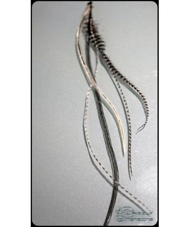 Buy Pack of 5 Black & White Feather Extensions for Brown Hair - Stylish Accessories for Unique Looks - Buy Online on GoSupps.com