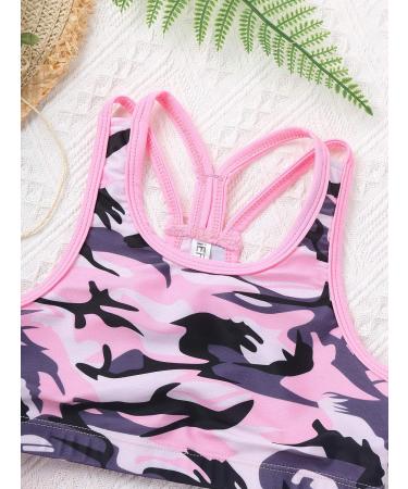 Moily Girls Camo Pink Gymnastics/Dance Two Piece Outfit 7-8 - Buy Online on GoSupps.com