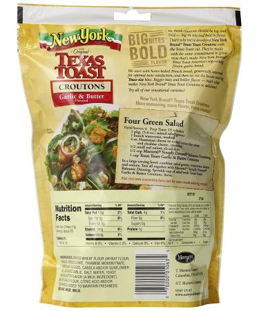 New York Texas Toast Garlic & Butter Croutons - 5oz Bags (Pack of 12) - Buy Online on GoSupps.com