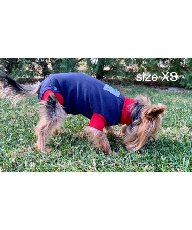 Dog Surgical Bodysuit - Wound Protection Suit for Dogs | Medical Recovery Shirt (S Blue) - Buy Online on GoSupps.com