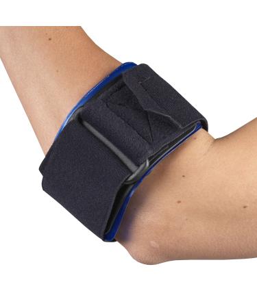 OTC Forearm Band Compression Strap for Tennis Elbow with Therapeutic Gel Pad Insert Black