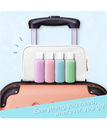 Shop LG Luxury & Grace Set: 16 Transparent 60ml Cosmetic Bottles for Travel & Body Care - Ideal for Essential Oils - Buy Online on GoSupps.com