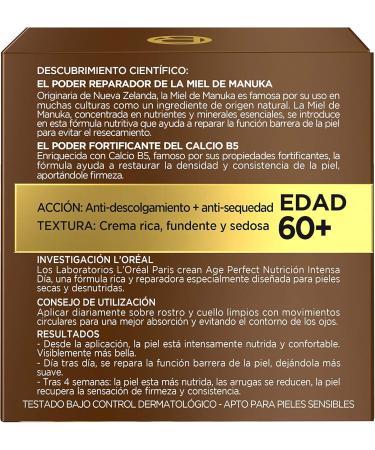 L'OR AL LOr al Paris Age Perfect Intense Nutrition Rich Repairing Day Cream for Mature and Undernourished Skin 50 ml - Buy Online on GoSupps.com