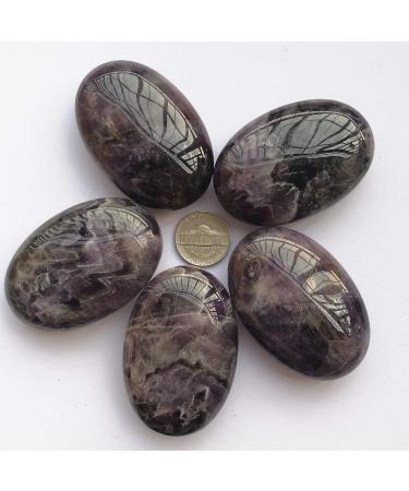 Buy Manekieko Natural Amethyst Worry Stones | Healing Crystal Massage Spa Energy Stone - Worldwide Shipping - Buy Online on GoSupps.com