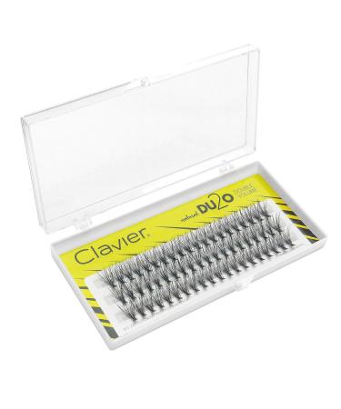 Clavier Artificial Eyelashes Tufts DU2O - Double Volume | Ultra Volume Eyelashes in Various Lengths (8-14mm) | Perfect 13mm Look - Buy Online on GoSupps.com