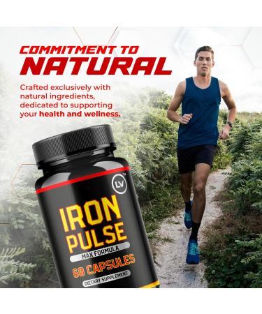 LIVORKA (3 Pack) IronPulse Capsules Iron Pulse Capsules Max Formula IronPulse Max Support Capsules Iron Pulse Pills IronPulse Pills Iron Pulse Support Pills 180 Capsules for 3 Months - Buy Online on GoSupps.com