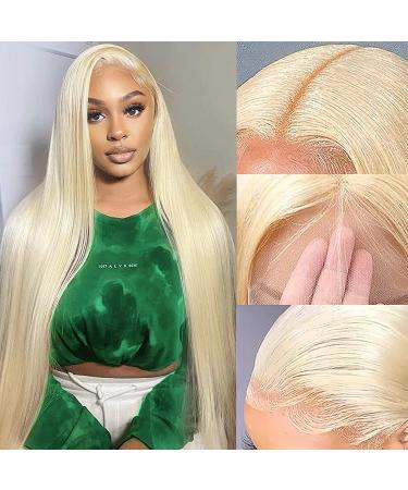 BARROKO 613 Lace Front Wig Human Hair 180% Density 13x4 Straight Lace Frontal Wigs Human Hair Blonde Wig Human Hair Pre Plucked With Baby Hair (24 Inch) 24 Inch 613 Blonde lace front wigs