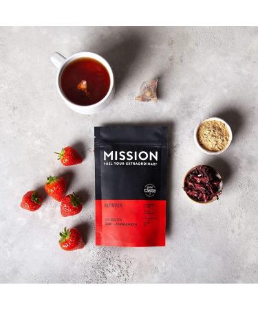 Recover Tea - Rooibos Tea with Berry & Ashwagandha | 30 Pyramid Tea Bags - Buy Online on GoSupps.com