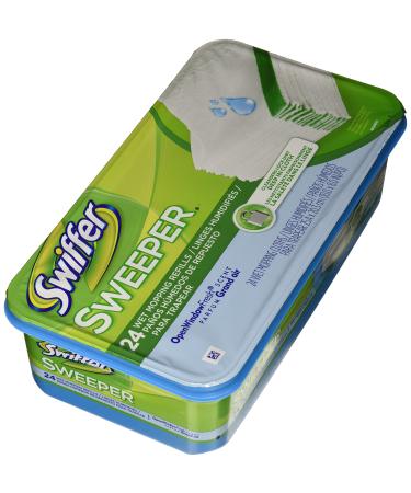 Swiffer 686696619636 PG-3231 Sweeper Wet Mopping Cloth Refill-Open Window Fresh-24 ct, 24 Count (Pack of 1), Multi