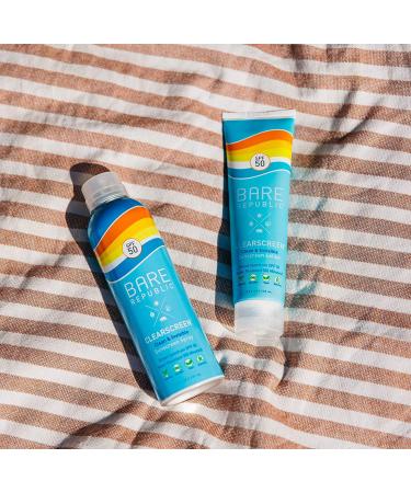 Bare Republic Clearscreen SPF 50 Sunblock Body Lotion 2 Pack - 5 Fl Oz Each | Water Resistant, Invisible Finish - Buy Online on GoSupps.com
