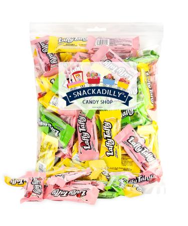 Laffy Taffy 3Lb Bag of Delicious Assortment - Cherry, Sour Apple, & Banana Flavors - Freshly Packed By Snackadilly