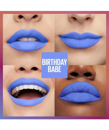 Maybelline Birthday Babe Super Stay Matte Ink Liquid Lipstick 0.17 fl oz - Transfer-Proof, Long-Lasting, Limited Edition Birthday-Cake-Scented Shade - Buy Online on GoSupps.com