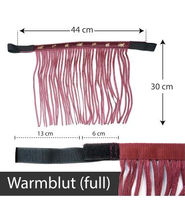 Premium Fly Mask with Fringe & Velcro for Horses | Shetty Pony COB Warmblood - Ultimate Fly Protection - Buy Online on GoSupps.com