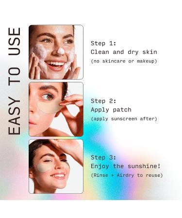 Sun Patch Reusable Under Eye Sunblock Patches - UPF 50 Face Stickers for UV Protection - Sunkiss (Nude) - 1 Pack/4 Pairs - Buy Online on GoSupps.com