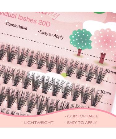 20D Volume Cluster Lash Extensions 240pcs | C Curl 0.07mm Thickness | 10-14mm Mix Lengths | Individual Cluster Lashes for Underlash Application - Buy Online on GoSupps.com