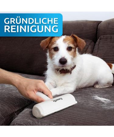 Fusselztz Home Premium Lint Roll - Self-Cleaning Pink Animal Hair Remover for Cats & Dogs | Reusable Pet Hair Remover for Sofa Carpet & Bed - Buy Online on GoSupps.com