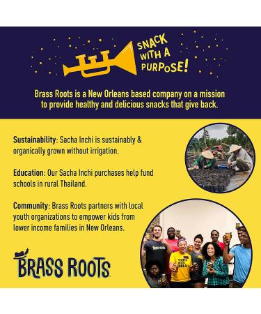 Brass Roots Organic Roasted Sacha Inchi Seeds Variety Pack | Keto Paleo Low Fodmap | Seen On Shark Tank | 5 Count 4oz Bags - Buy Online on GoSupps.com