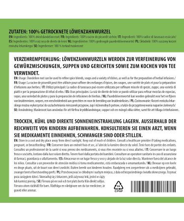  Alpi Nature Alpi Nature Dandelion Root 100g Dried and Cut Root for Dandelion Herbal Tea Loose Leaf Tea - Buy Online on GoSupps.com