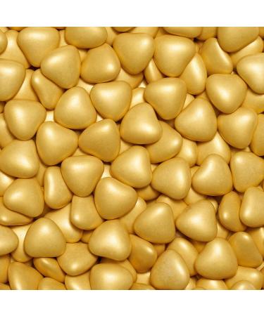 One-in Chocolate Hearts Pearl 500g - Premium Wedding & Baptism Candy Gold Medals & Dragees - Buy Online on GoSupps.com