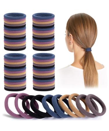 100 Pieces Hair Ties for Girls Women Multi-Colored Hair Ties Elastic Ponytail Holder Hair Accessories - Buy Online on GoSupps.com